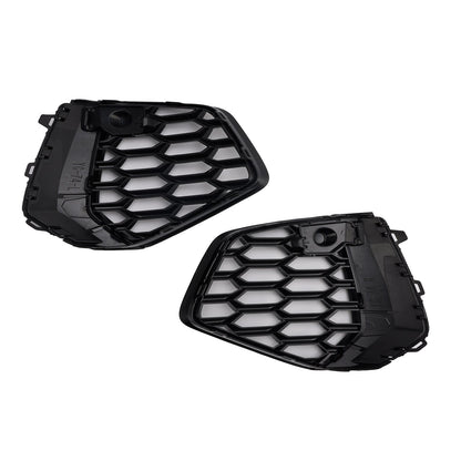 2021-2023 Audi A3 S-Line Black Front Honeycomb Fog Light Grill Cover