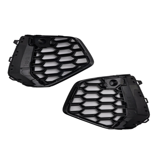 2021-2023 Audi A3 S-Line Black Front Honeycomb Fog Light Grill Cover