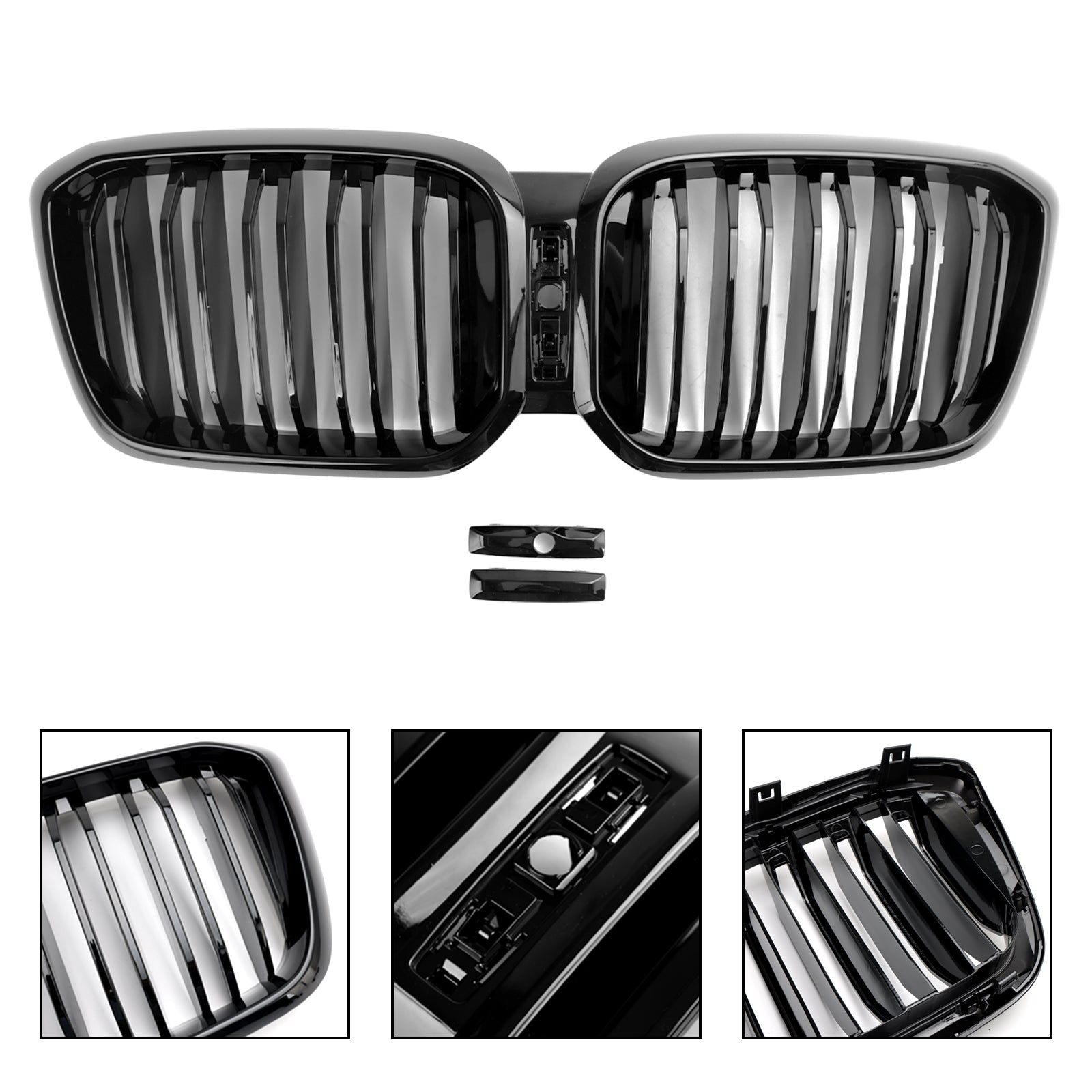 2022-2023 BMW X3 G01 X4 G02 Gloss Black Front Kidney Grille