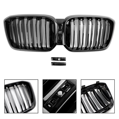 2022-2023 BMW X3 G01 X4 G02 Gloss Black Front Kidney Grille