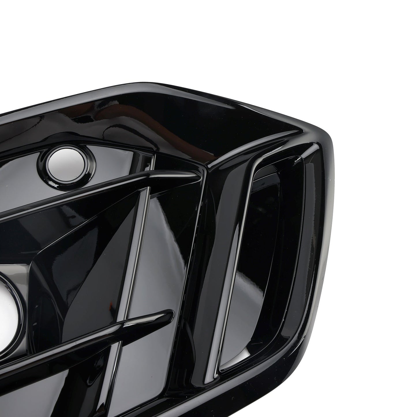 2021-2025 Audi Q5 SQ5 S-Line Black Front Fog Lamp Grille Cover