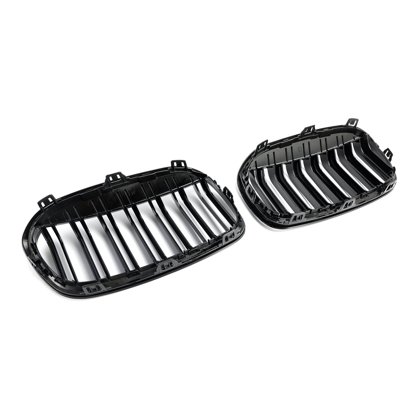 2018-2021 BMW 2 Series F45 F46 Gloss Black Front Kidney Grille — Pair