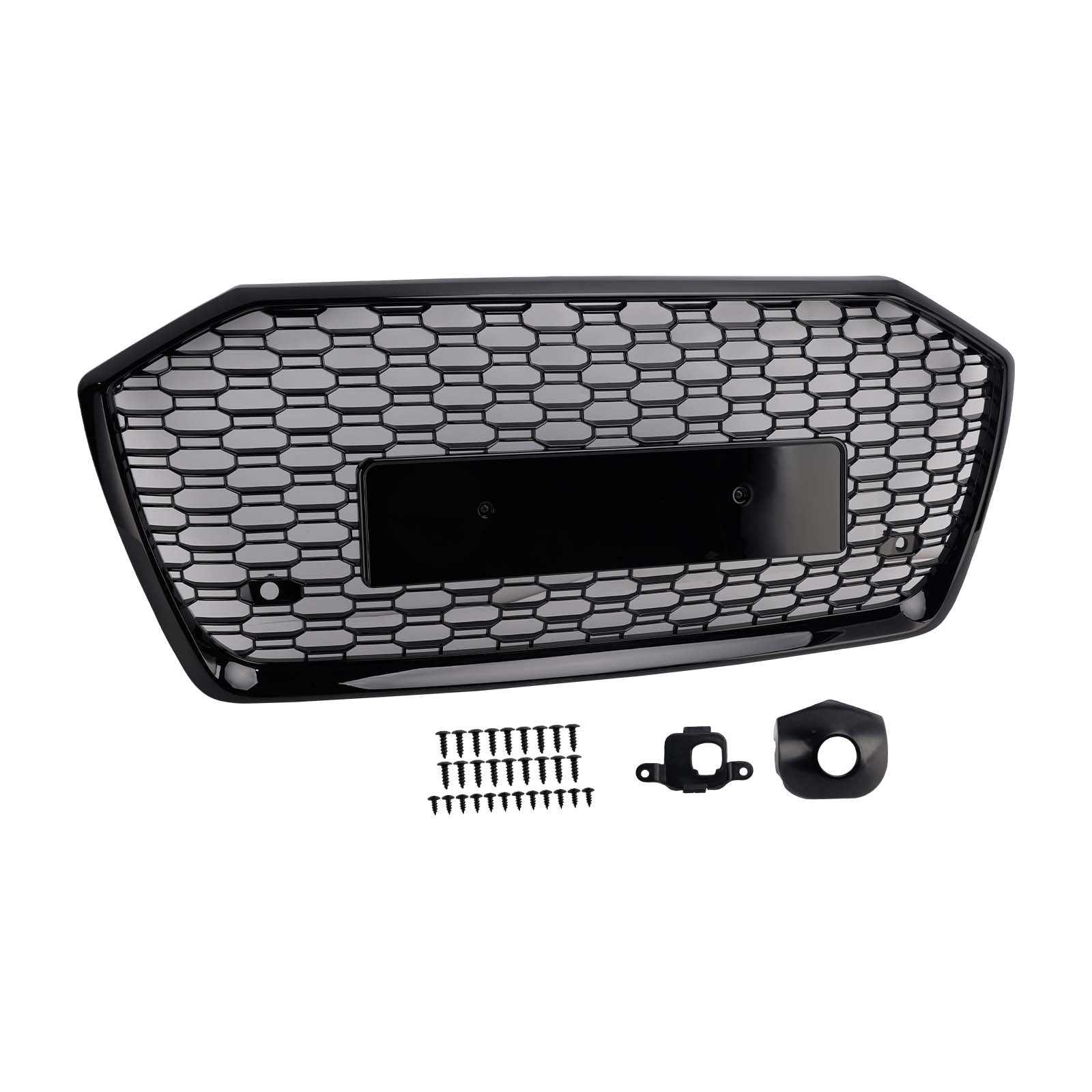 2019-2023 Audi A6 S6 RS6 Style Honeycomb Mesh Front Grille — Without ACC