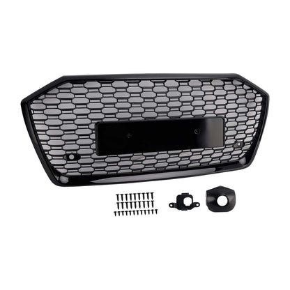 2019-2023 Audi A6 S6 RS6 Style Honeycomb Mesh Front Grille — Without ACC