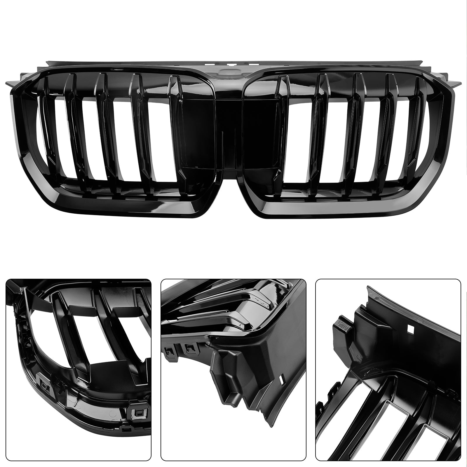 2023-2024 BMW X1 U11 U12 Gloss Black Front Bumper Kidney Grille