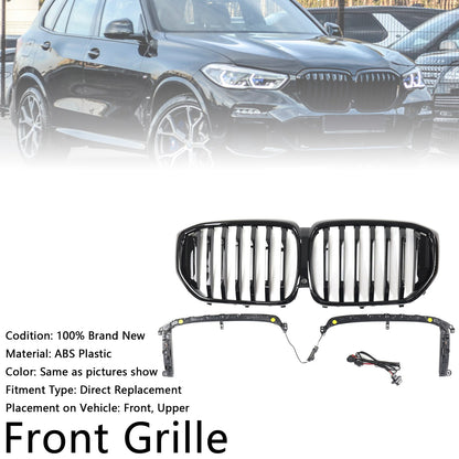 2019-2022 BMW X5 G05 M-Performance Gloss Black Front Kidney Grille (51137454887)