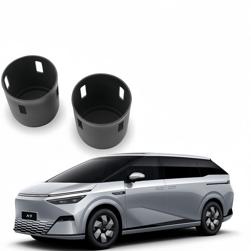 Eco Silicone Center Cup Holder Insert for 2024-2026 XPENG X9