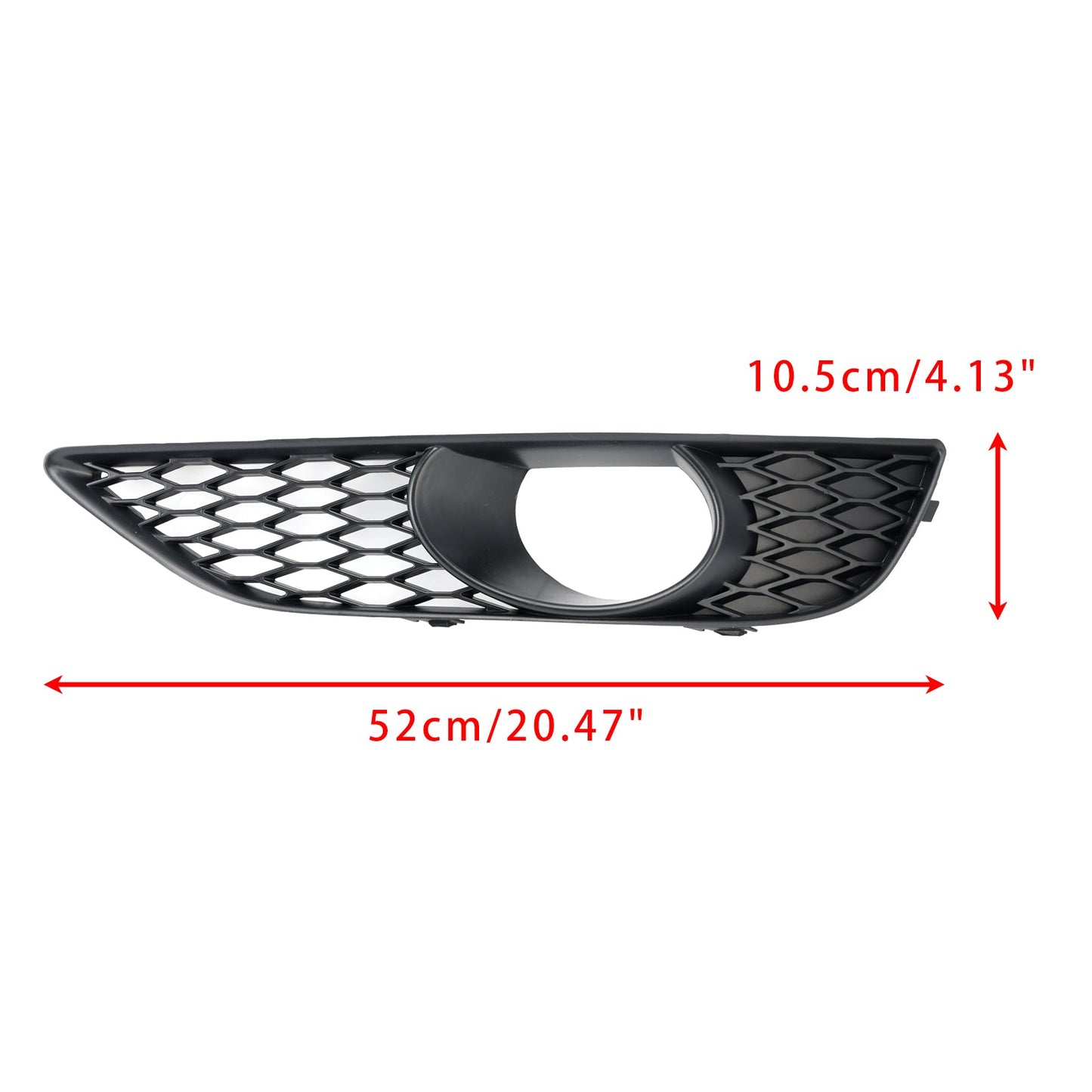 2010-2015 Audi Q7 Front Bumper Fog Light Grill Lamp Cover — Pair (4L0807675C / 4L0807676C)