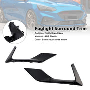 2PCS Foglight Surround Grill Trim Fit Ford Focus ST + ST Line MK4 2018-2021