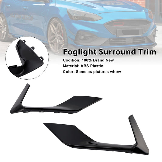 2PCS Foglight Surround Grill Trim Fit Ford Focus ST + ST Line MK4 2018-2021