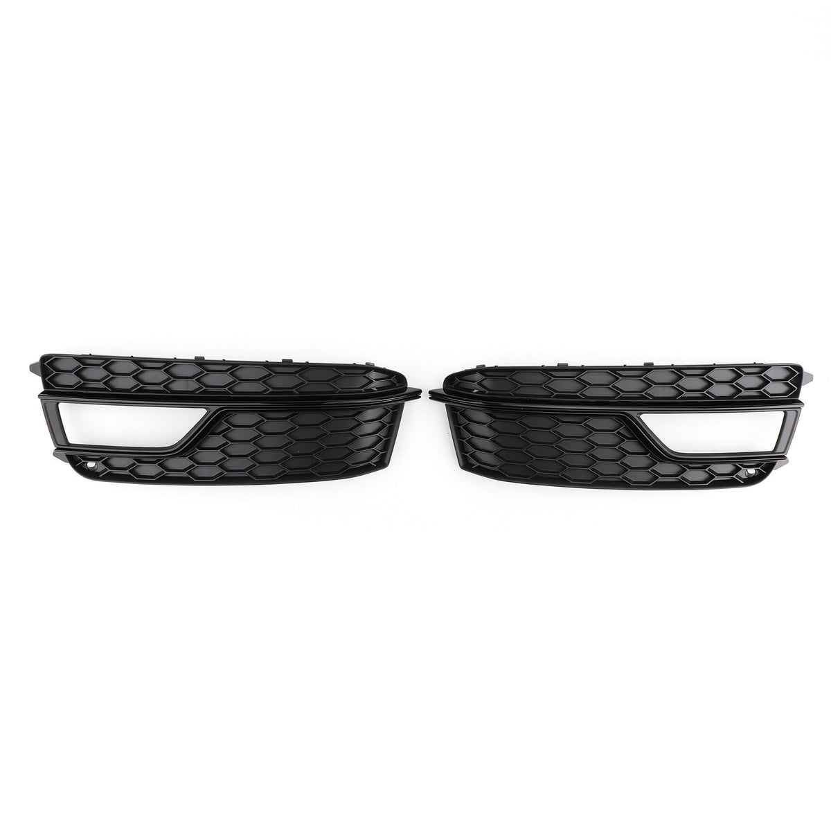 2013-2016 Audi A5 S5 Black Front Fog Lamp Trim Grill — Pair (8T0807681K)