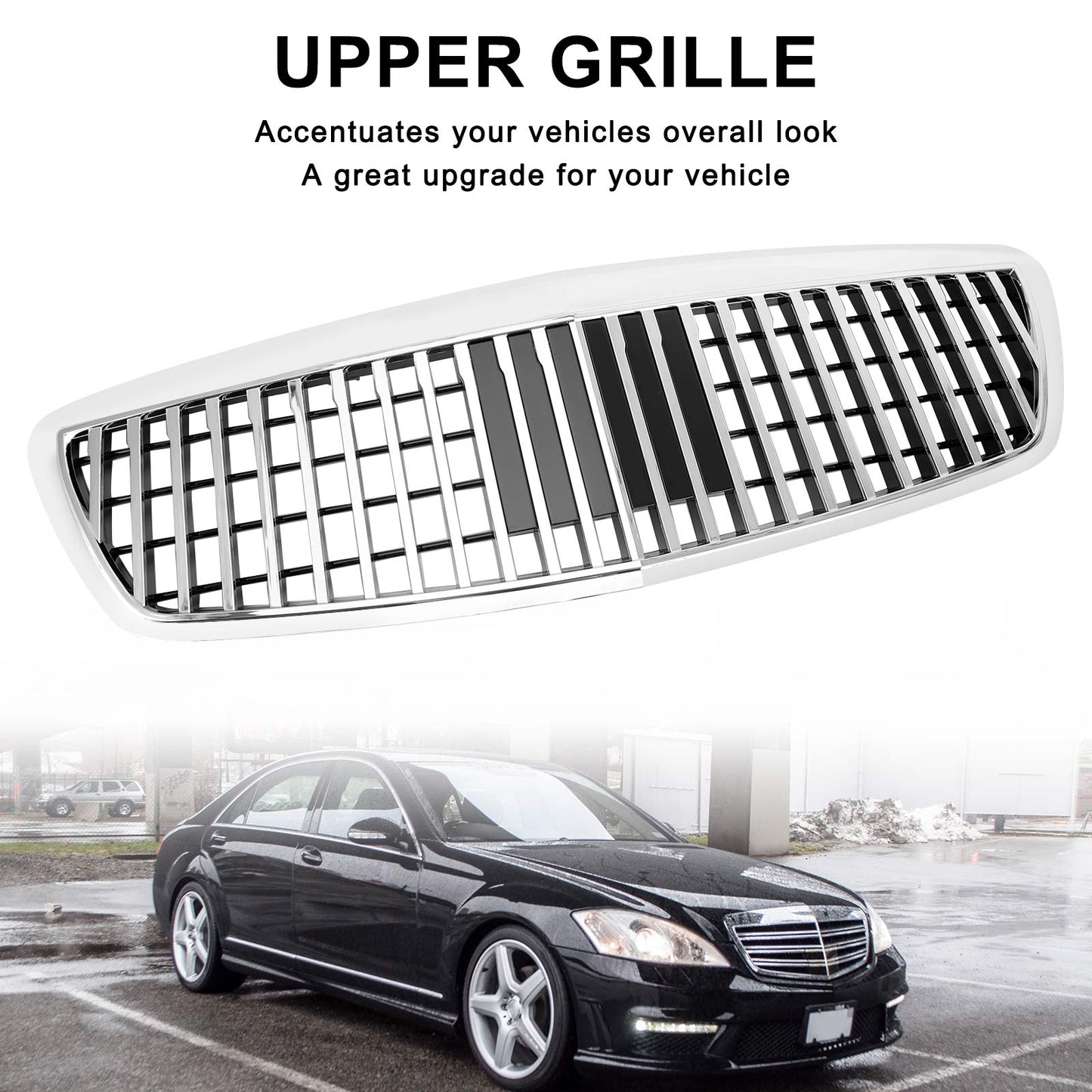 2007-2009 Mercedes-Benz S-Class W221 S450 S550 S63 Maybach Style Chrome Grille (MB2055869)