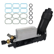Engine Oil Cooler with Oil Filter Housing Adapter Assembly for 2011-2013 Chrysler, Dodge, Jeep