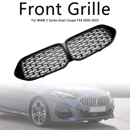 2020-2023 BMW 2 Series F44 Coupe M Diamond Gloss Black Front Kidney Grille (51135A39378)