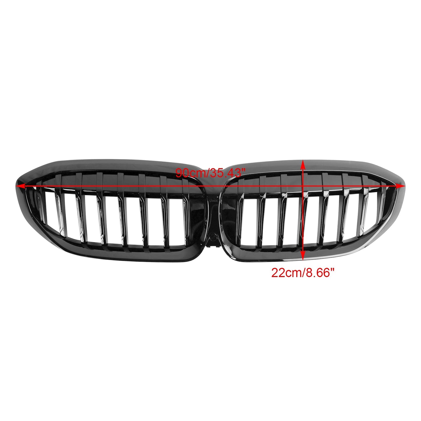 2019-2022 BMW 3 Series G20 G28 Gloss Black Front Kidney Grille (51138072085)
