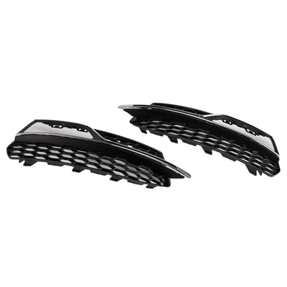 2013-2017 Audi S3 Front Lower Bumper Fog Light Cover Grille — Pair (8V3807681G / 8V3807682G)