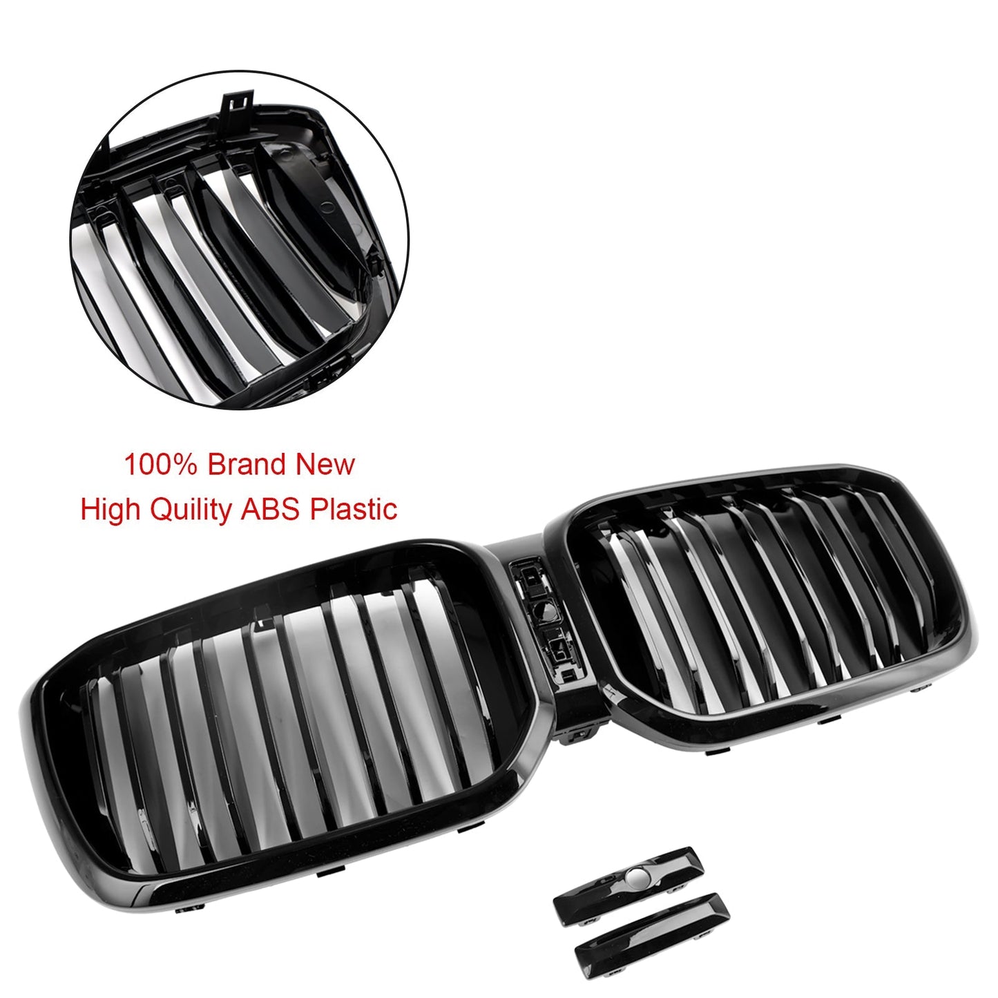 2022-2023 BMW X3 G01 X4 G02 Gloss Black Front Kidney Grille