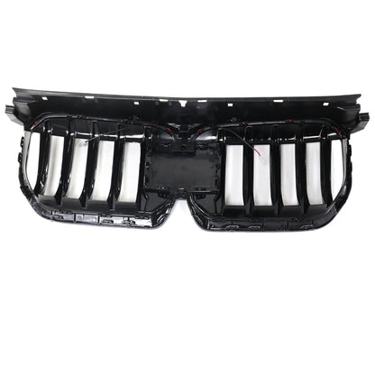 2023-2024 BMW X1 U11 U12 Gloss Black Front Bumper Kidney Grille — Large Set