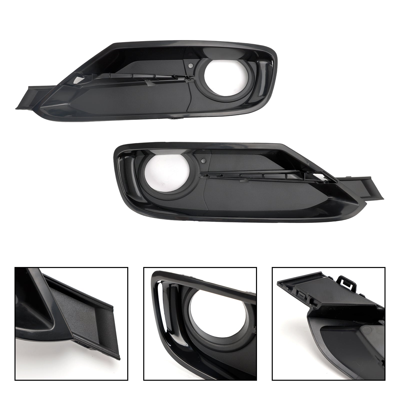2013-2015 BMW 3 Series F31 Front Bumper Fog Light Grille Cover — Pair (51117300739 / 51117300740)