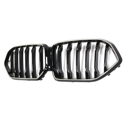 2020-2022 BMW X6 G06 M50i Black Front Bumper Grille with Camera Hole
