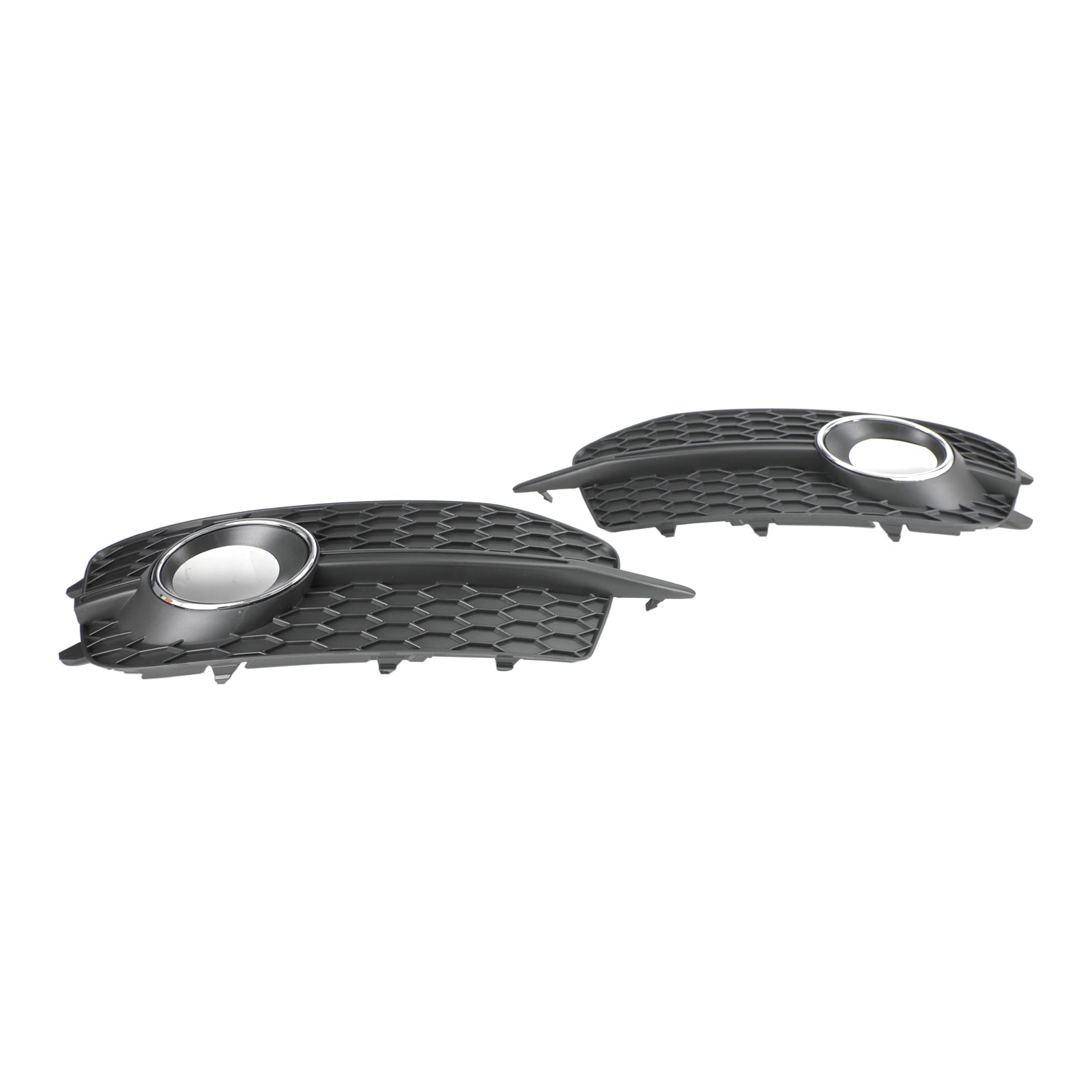 2012-2014 Audi Q3 S-Line Front Bumper Fog Light Grill — Pair (8U0807681DSP9)