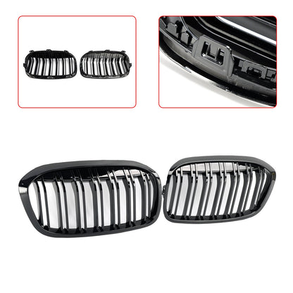 2018-2021 BMW 2 Series F45 F46 Gloss Black Front Kidney Grille — Pair