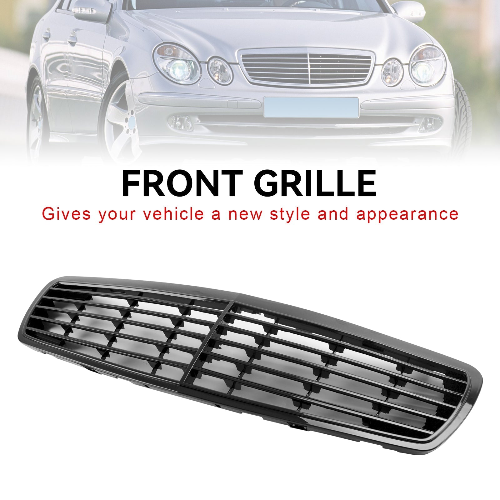 2002-2006 Mercedes-Benz E-Class W211 E320 E350 E500 E55 Front Grille