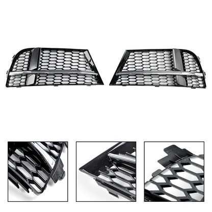 2017-2019 Audi A3 S-Line 8V Front Fog Light Cover Bezel Grill — Pair (8V3807681AE / 8V3807682Q)