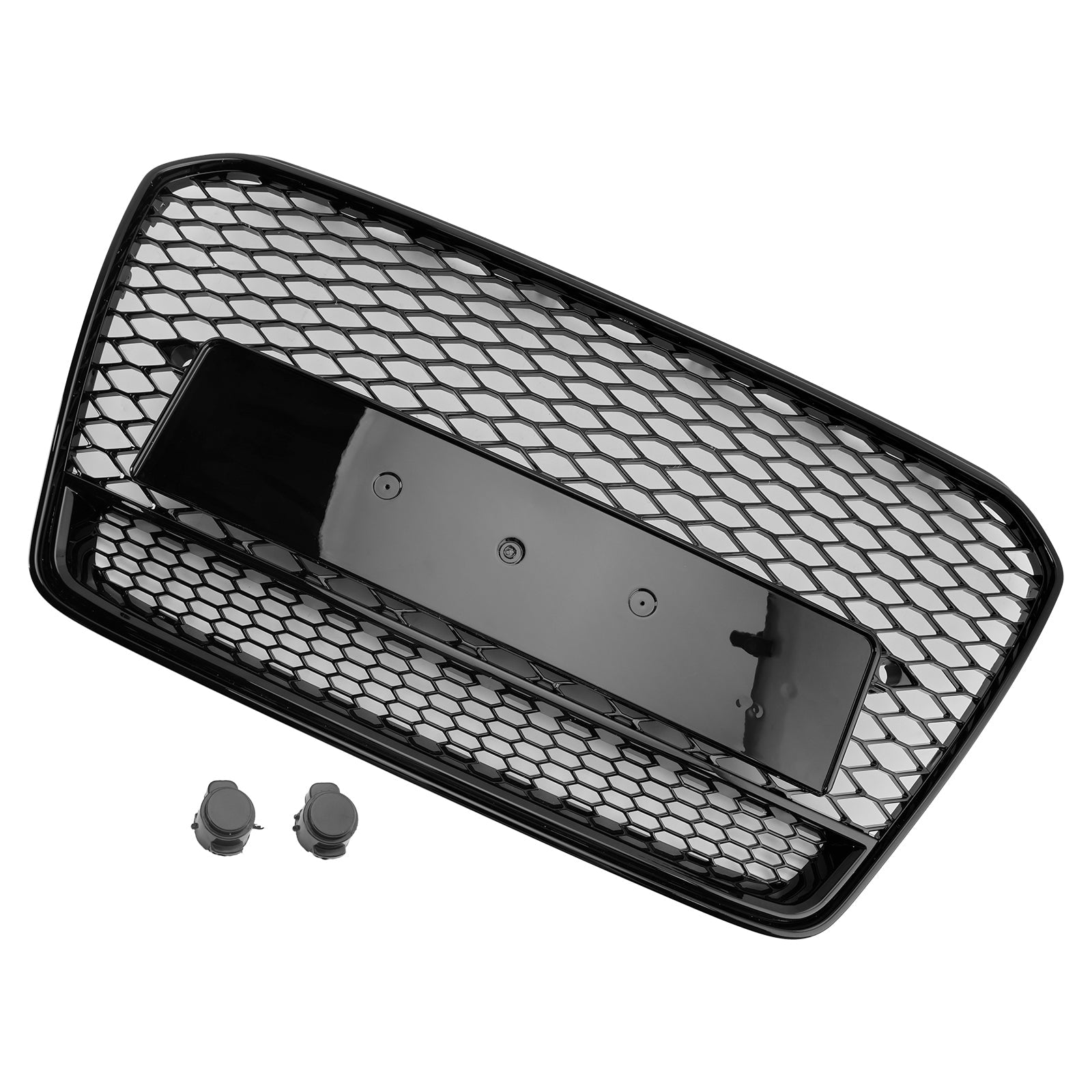 2013-2016 Audi A5 S5 B8.5 RS5 Style Honeycomb Front Bumper Grille (Black)