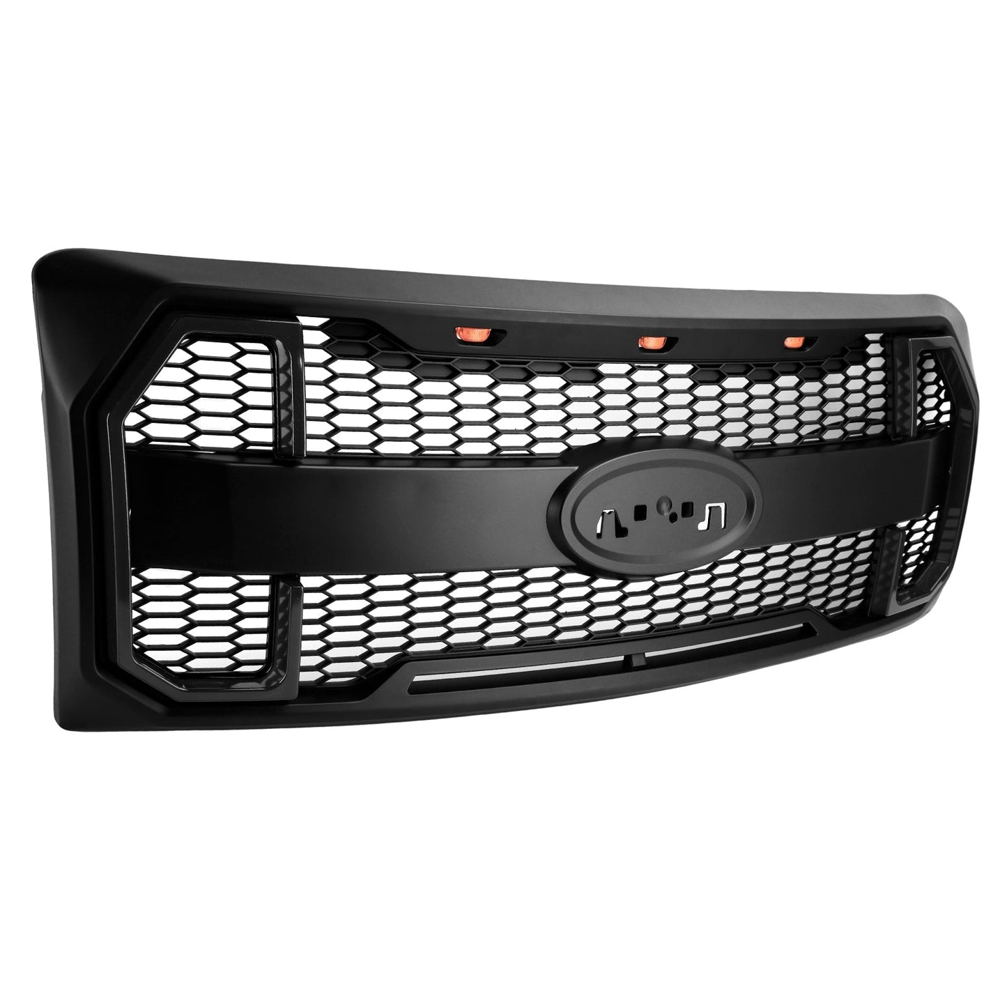 2009-2014 Ford F150 Matte Black Raptor Style Front Bumper Grille Grill Generic