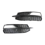2013-2016 Audi A3 S-Line Lower Bumper Fog Light Cover Grill — Pair (8V3807681G / 8V3807682G)