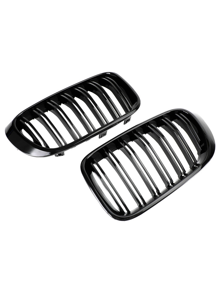 2014-2017 BMW X3 F25 / X4 F26 Gloss Black Front Bumper Kidney Grille