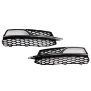 2013-2016 Audi A3 S-Line Front Lower Bumper Fog Light Cover Grille — Left (8V3807681G)