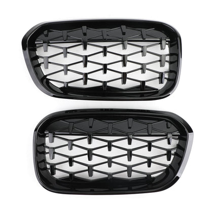 2015-2017 BMW 1 Series F20 F21 Meteor Black Front Kidney Grille