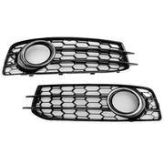 2009-2012 Audi A3 8P S-Line Honeycomb Front Bumper Fog Light Grille Cover (8P0807682)