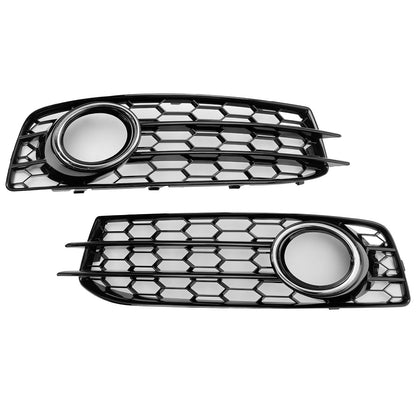 2009-2012 Audi A3 8P S-Line Honeycomb Front Bumper Fog Light Grille Cover (8P0807682)