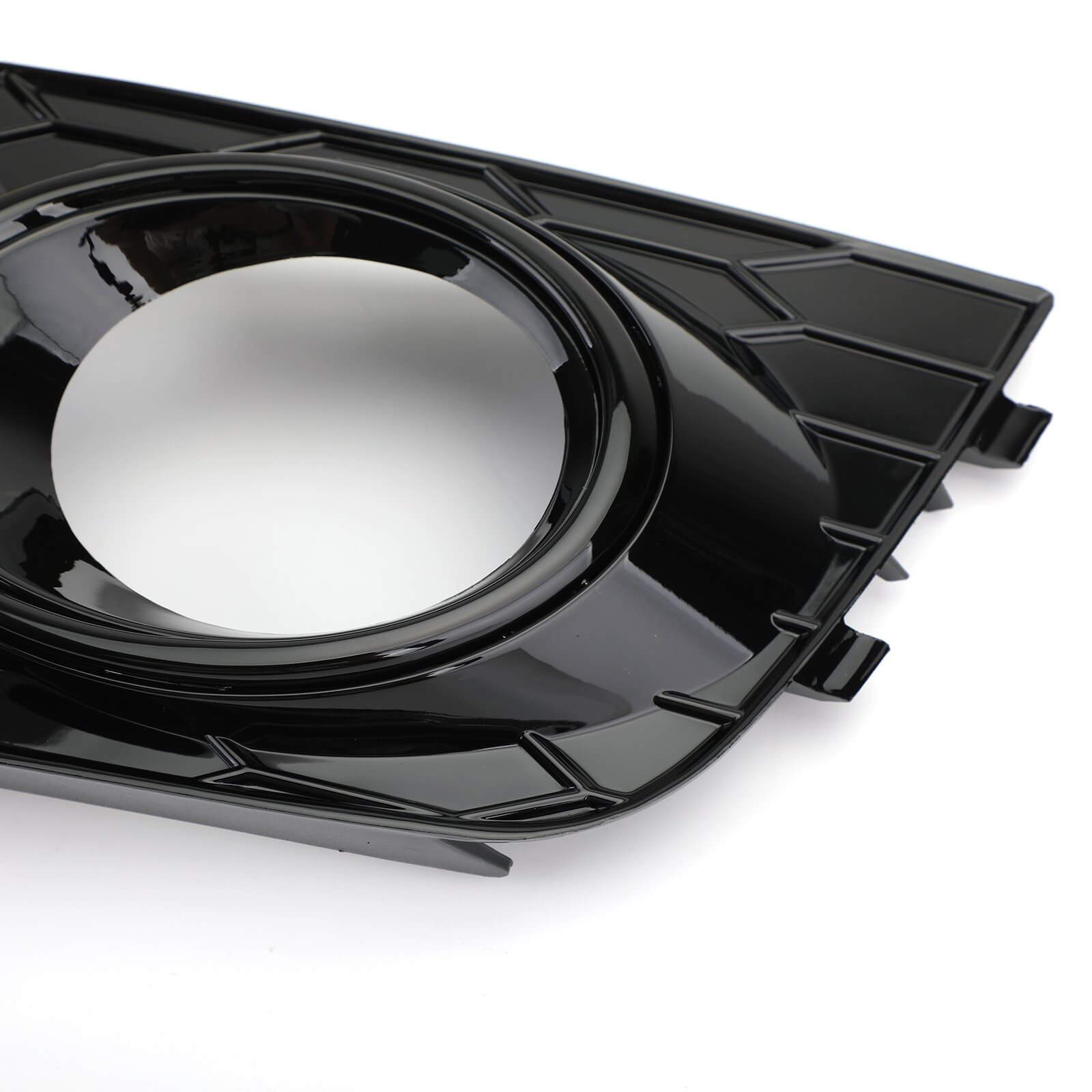 2009-2012 Audi A4 B8 Honeycomb Mesh Fog Light Open Vent Grill — Pair