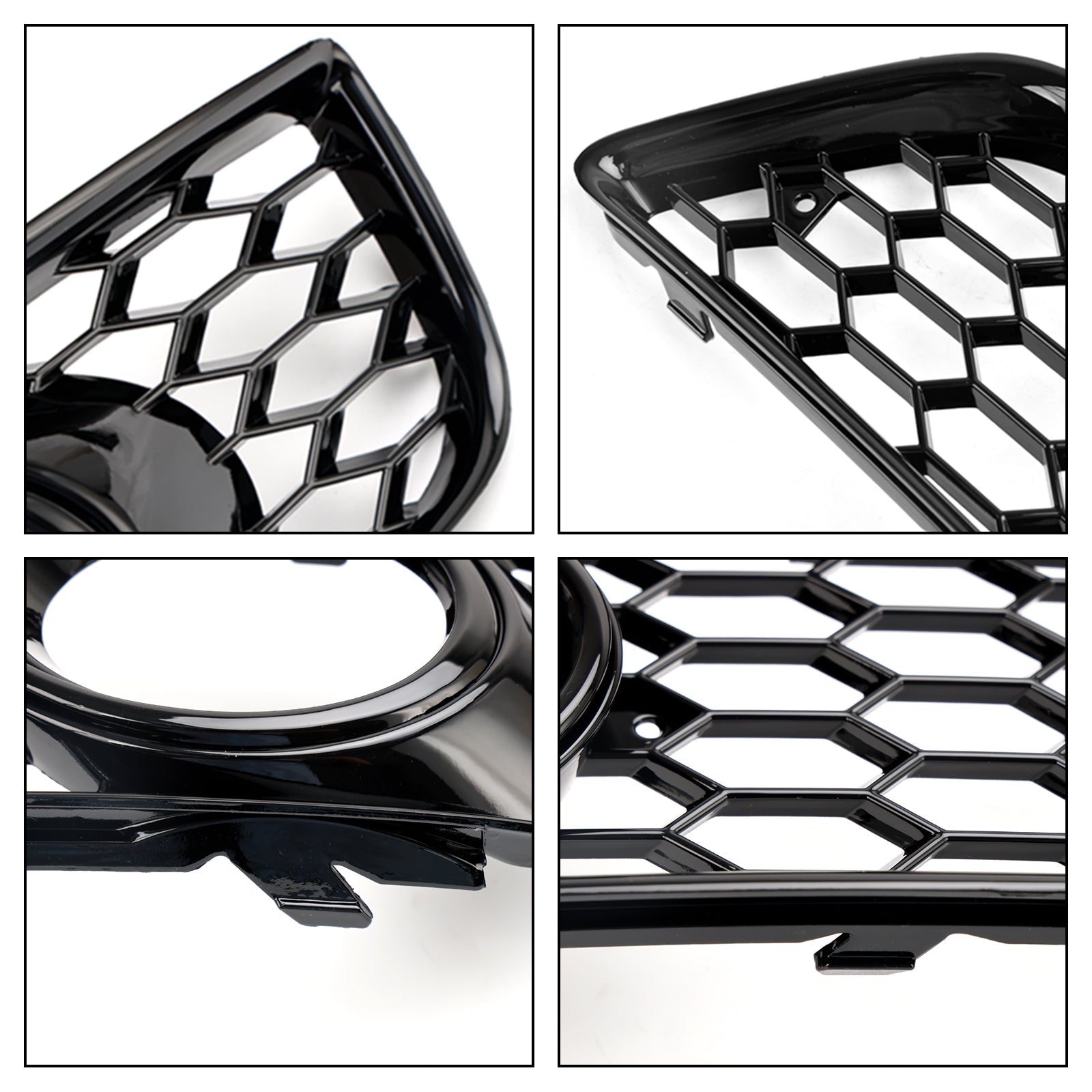 2009-2013 Audi A3 8P Standard Version Honeycomb Front Bumper Fog Light Grill Cover