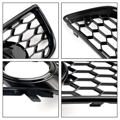2009-2013 Audi A3 8P Standard Version Honeycomb Front Bumper Fog Light Grill Cover