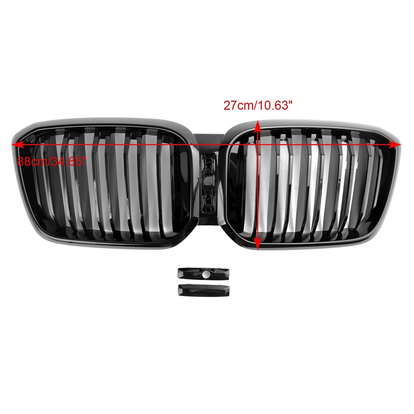 2022-2023 BMW X3 G01 X4 G02 Gloss Black Front Kidney Grille