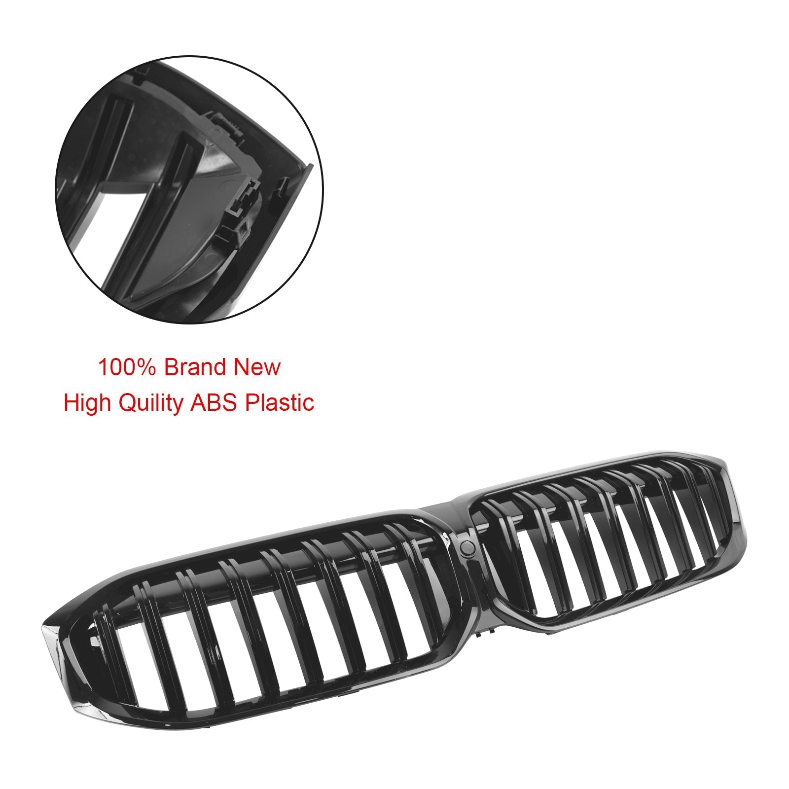 2023-2024 BMW 3 Series G20 G21 G28 320i 330i M340i Gloss Black Front Kidney Grille (LCI)