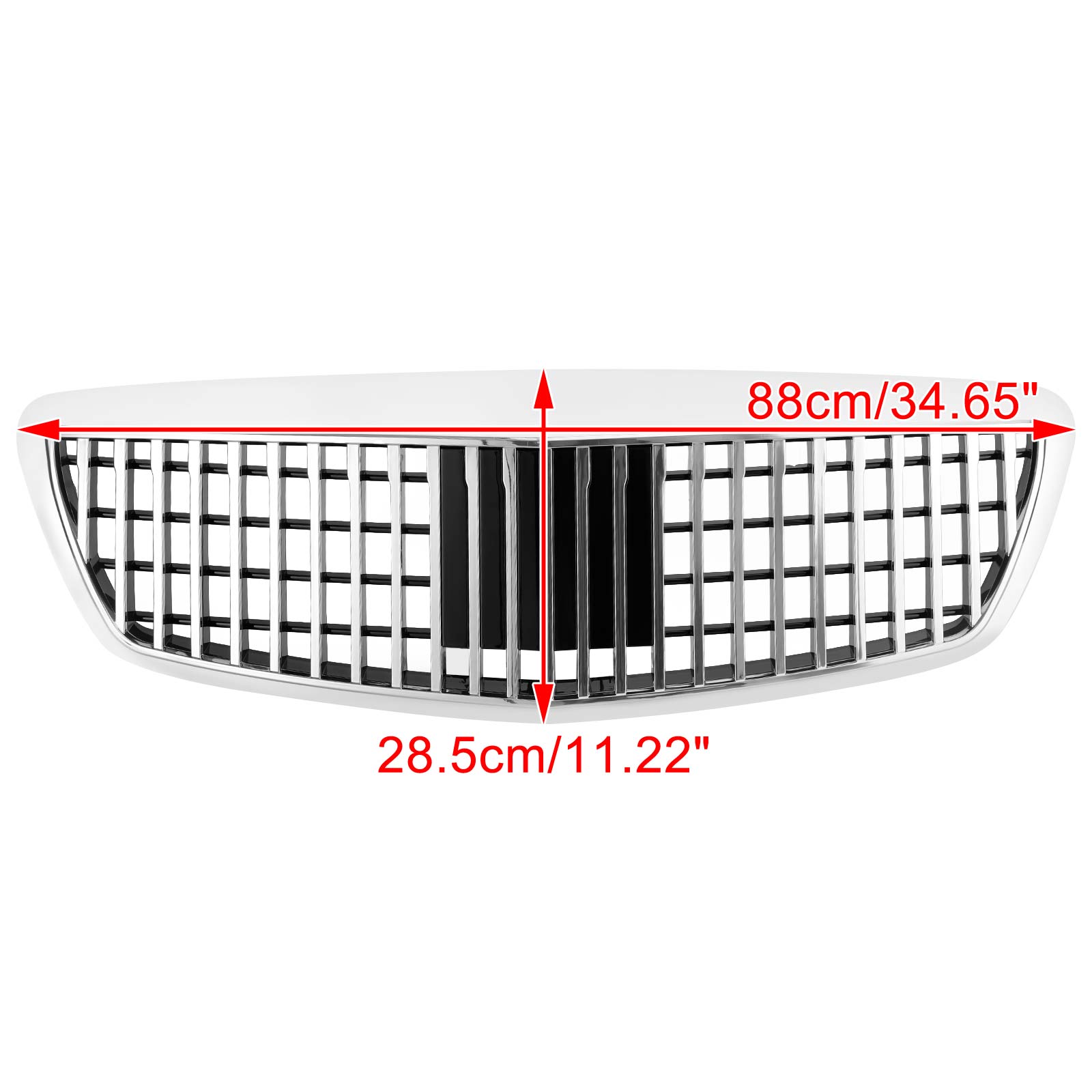 2007-2009 Mercedes-Benz S-Class W221 S450 S550 S63 Maybach Style Chrome Grille (MB2055869)