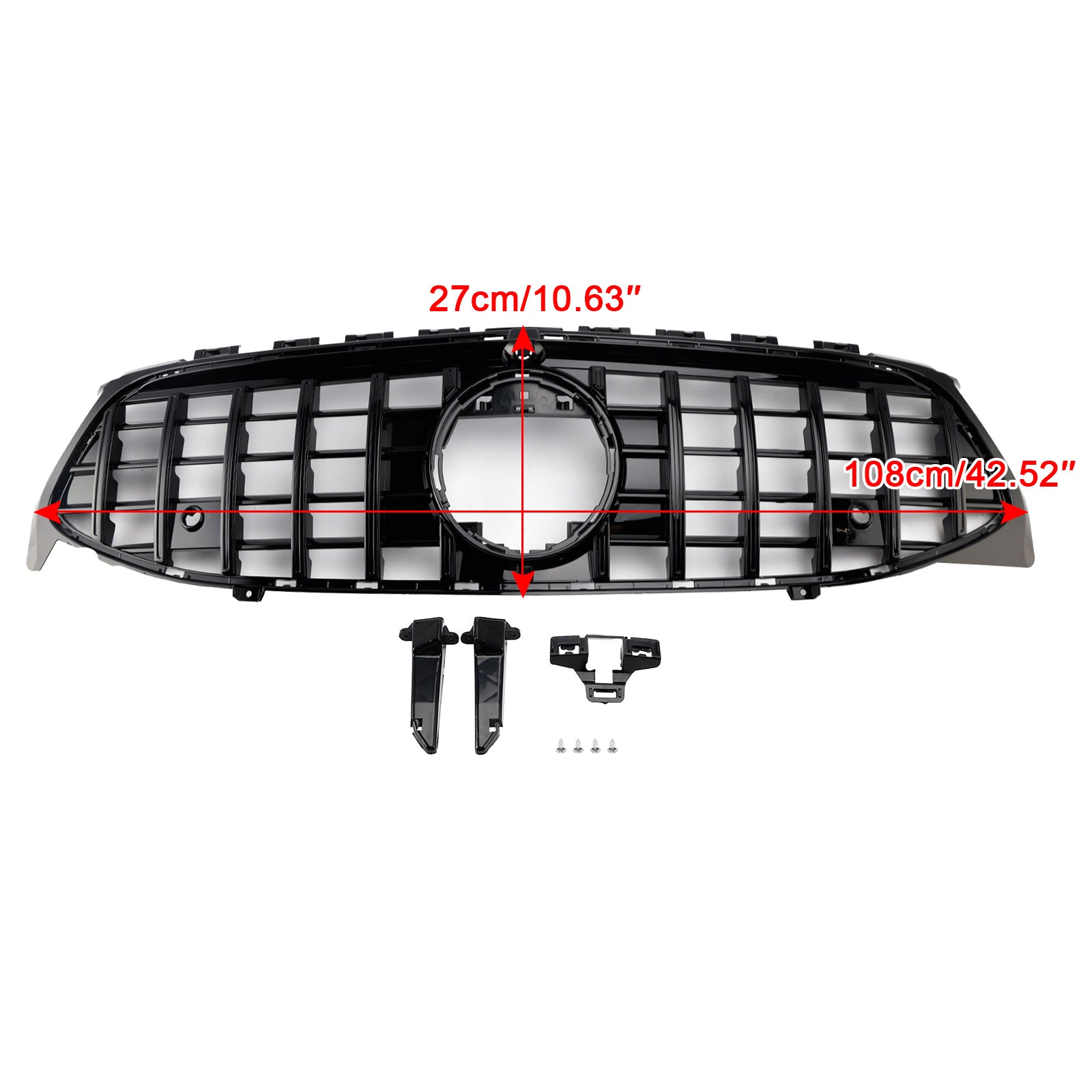 2020-2024 Mercedes-Benz CLA-Class W118 C118 GTR Style Black Front Bumper Grille
