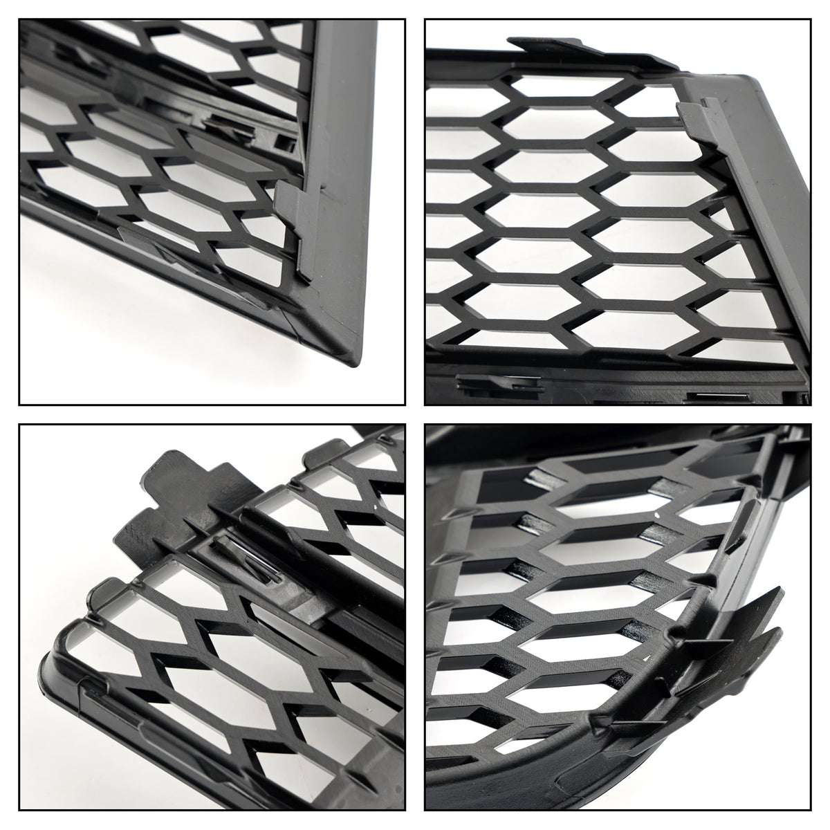 2016-2020 Audi A3 8V S-Line Front Fog Light Cover Bezel Grille — Pair (8V3807681AE / 8V3807682Q)