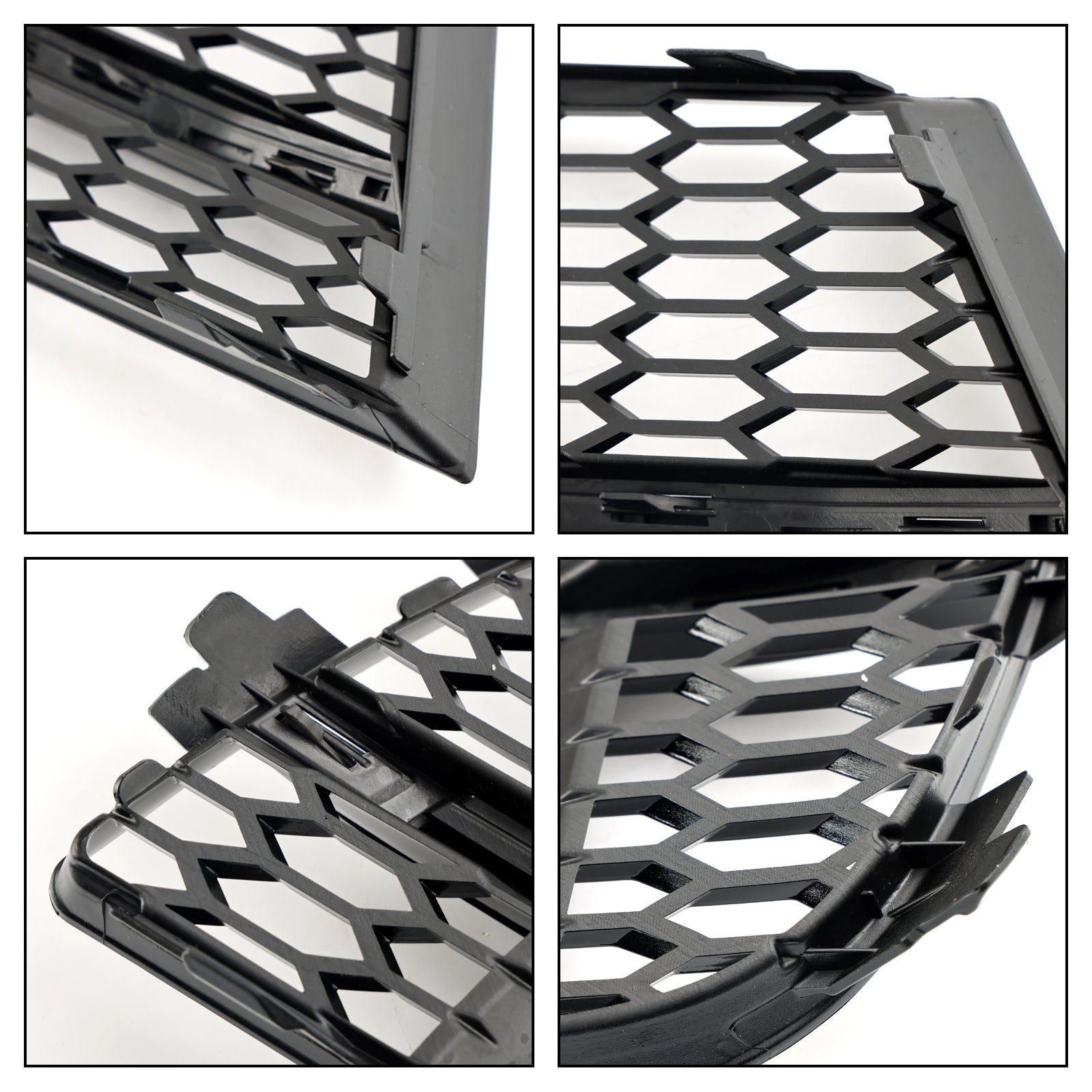 2016-2020 Audi A3 8V S-Line Front Fog Light Cover Bezel Grille — Pair (8V3807681AE / 8V3807682Q)