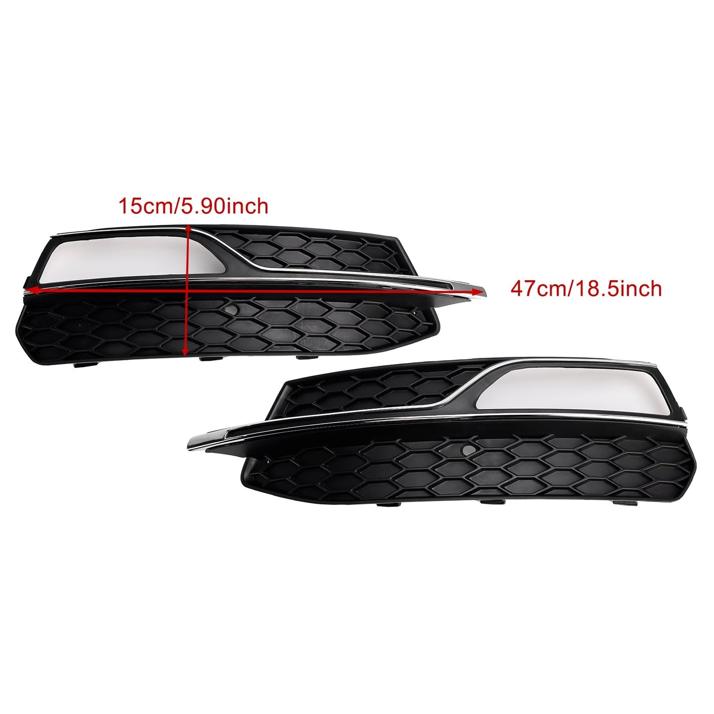 2013-2016 Audi A3 S-Line Front Lower Bumper Fog Light Cover Grille — Right (8V3807682G)