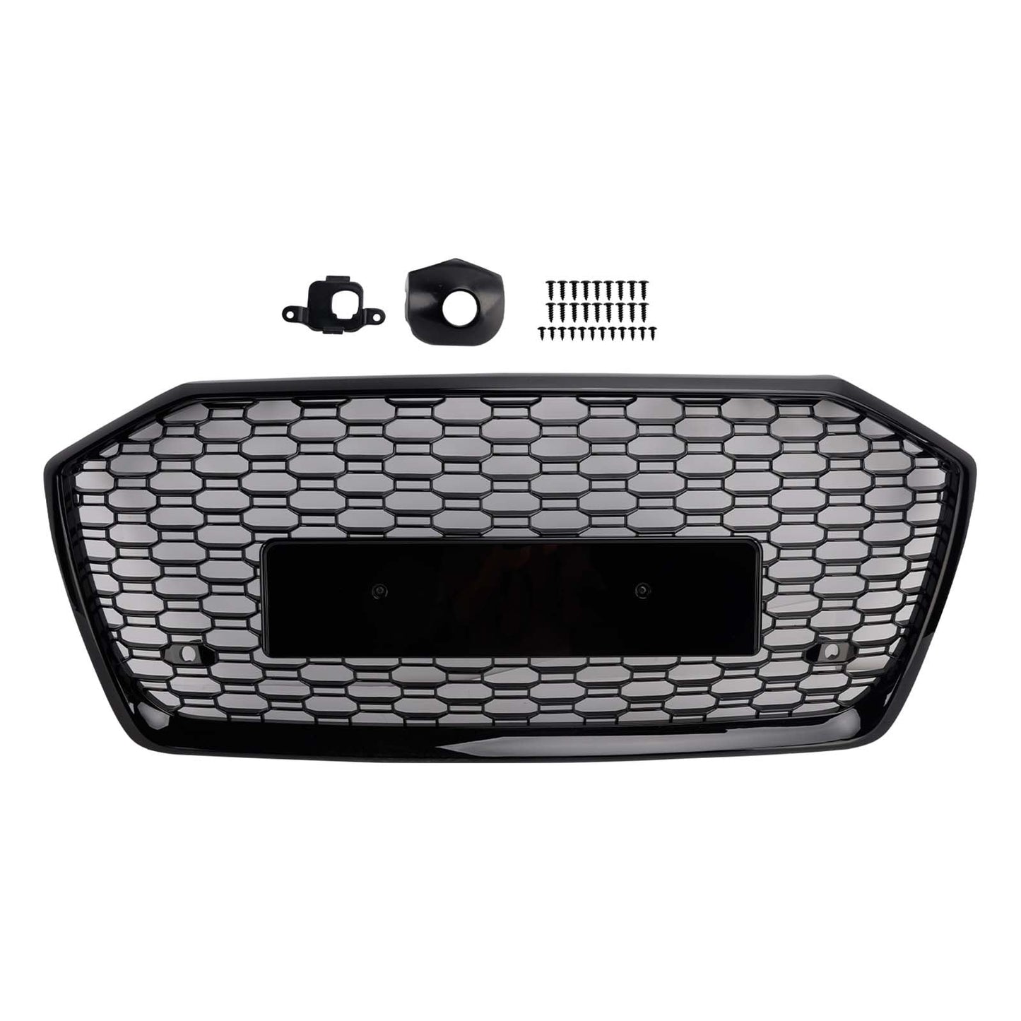 2019-2023 Audi A6 S6 RS6 Style Honeycomb Mesh Front Grille — Without ACC