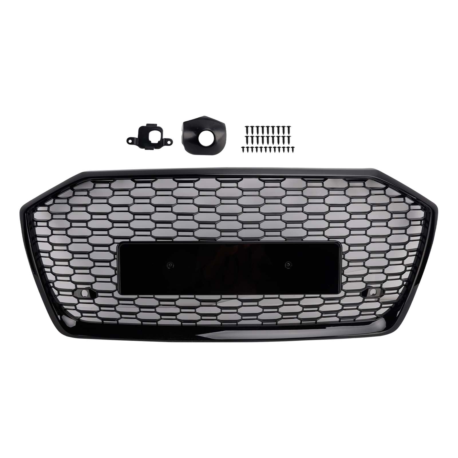 2019-2023 Audi A6 S6 RS6 Style Honeycomb Mesh Front Grille — Without ACC