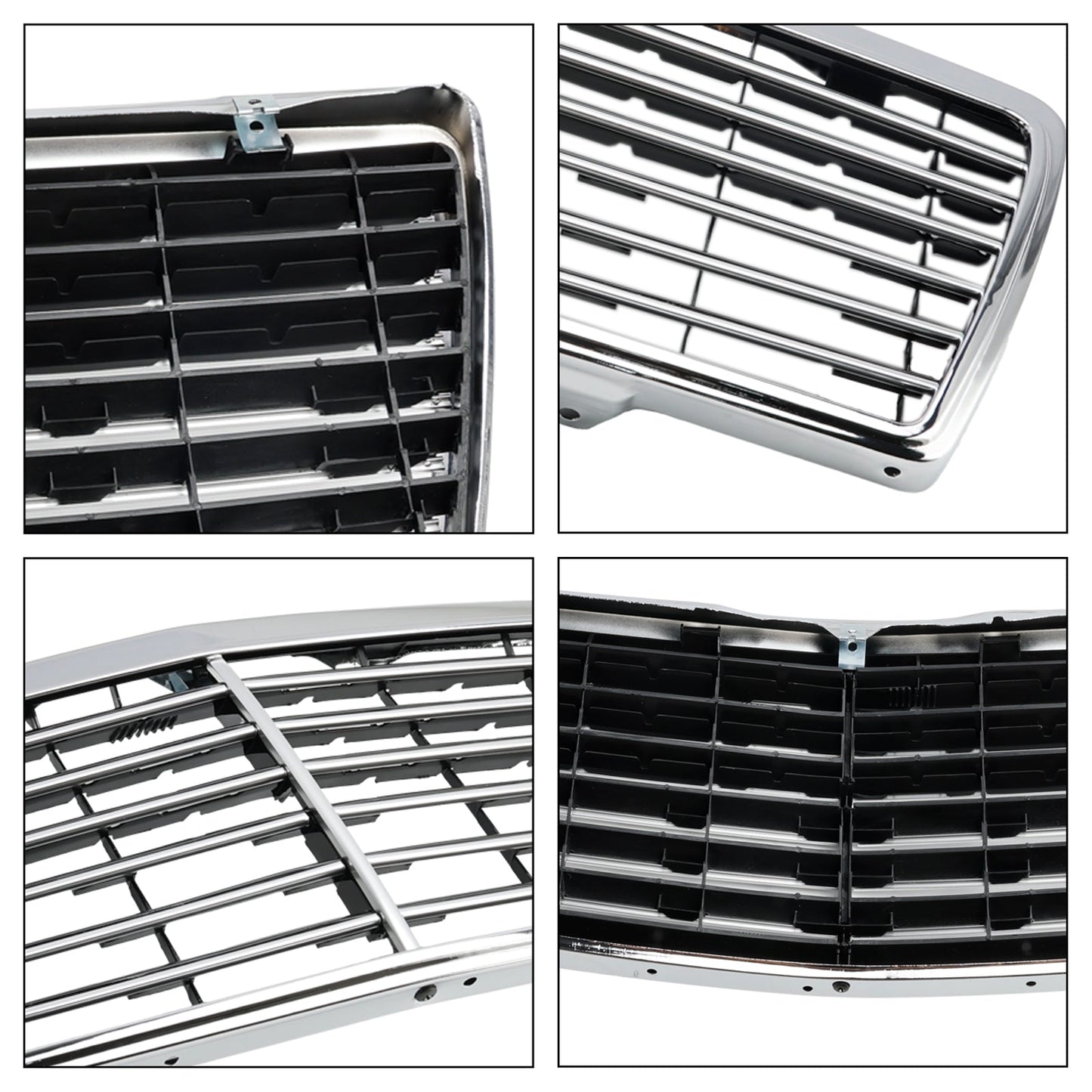 1992-1998 Mercedes-Benz S-Class W140 S300 S320 S350 S400 S420 S500 4-Door Chrome Front Bumper Grille