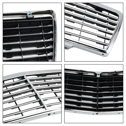 1992-1998 Mercedes-Benz S-Class W140 S300 S320 S350 S400 S420 S500 4-Door Chrome Front Bumper Grille